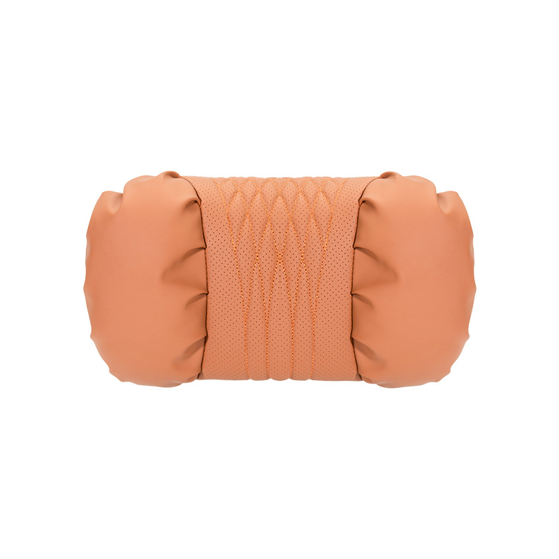 Leather Car Neck Pillow & Lumbar Support Cushion Set