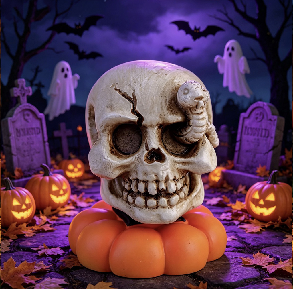 Halloween Tabletop Decor | Rotating Resin Figurines