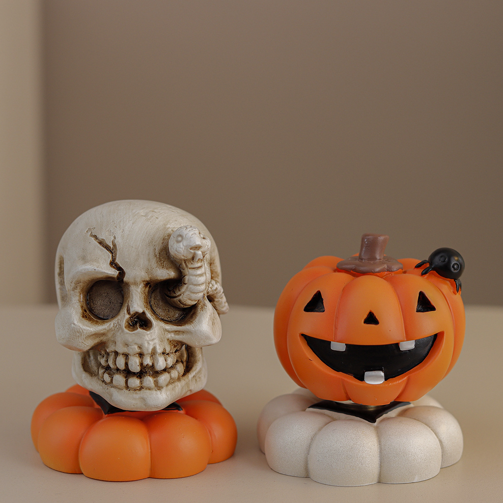 Halloween Tabletop Decor | Rotating Resin Figurines